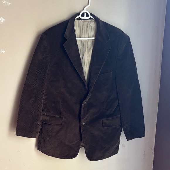 Statements Other - Elegant Dark Brown Corduroy Blazer